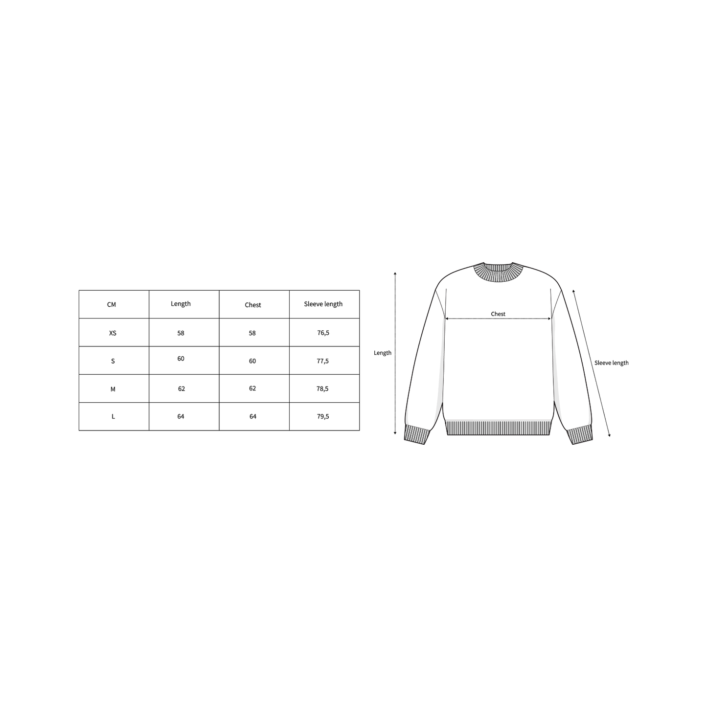 RIB MOCK SWEATER